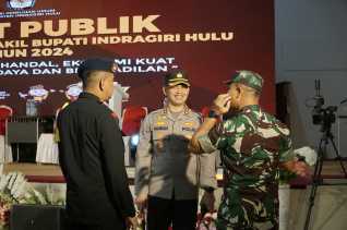 Polres Inhu Bersama TNI dan Stakeholder Sukses Amankan Debat