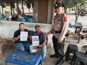 Jaga Kamtibmas Jelang Pemilu, Satbinmas Polres Dumai Ajak Warga Diskusi