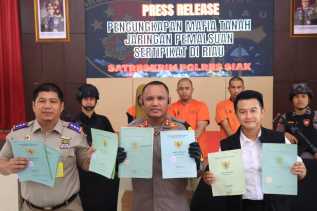 Polres Siak Bongkar Sindikat Pemalsuan Sertifikat Tanah di Riau