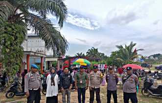 Ciptakan Kamtibmas Kondusif, Polsek Kerumutan Amankan Kampanye Cabup