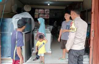 Polsek Sabak Auh Sambangi Warga Jelang Pilkada, Ajak Jaga Kamtibmas