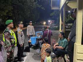 TNI-Polri Teluk Meranti Jalin Sinergi, Patroli Bersama Jaga Kamtibmas Pilkada