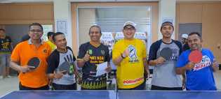 Fendri Jaswir dan Junaidi Juara Pingpong Championship V PWI Riau 2023