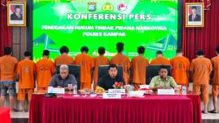 Satnarkoba Polres Kampar Ungkap 11 Kasus Narkoba, 1,2 Kg Sabu Dimusnahkan