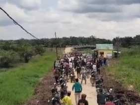 Sengketa Lahan di Inhu Memanas, Warga Sungai Raya Usir Pendatang dari Area HGU PT SBP