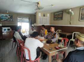 Cooling System Pemilu 2024, Kapolsek Sungai Batang Himbau Warga Desa Pasenggerahan Jaga Kamtibmas