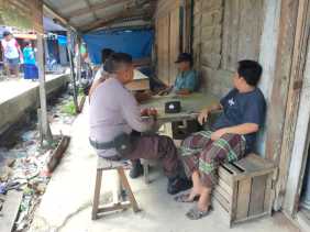 Cooling System, Polsek Keritang Sambangi Titik Kumpul Masyarakat dan Sosialisasikan Pemilu Damai 2024