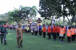 Kurangi Dampak Resiko, Pj Walikota Pekanbaru Pimpin Apel Siaga Antisipasi Ancaman Bencana Alam