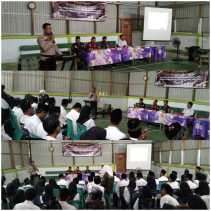 Polsek Reteh Hadiri Pelantikan KPPS Desa Seberang Sanglar dan Sosialisasikan Pemilu 2024