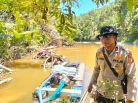 Pelaku Tambang Emas Ilegal di Kampar Kabur saat Disergap Polisi