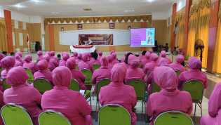 Bhayangkari Polres Inhu Sosialisasi Pilkada Bagi Pemilih Perempuan