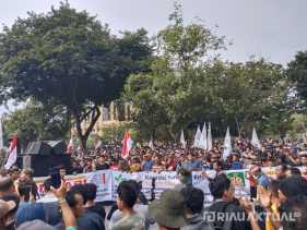 Aksi di Kejati Riau, 1.321 Personel Gabungan Dikerahkan Amankan Unjuk Rasa