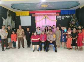 Cooling System Pemilu Damai 2024 Polsek Rimba Melintang di Riau Rangkul Jamaat Gereja