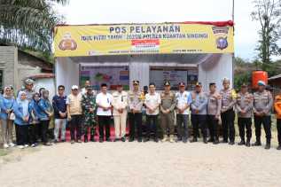 Forkopimda Kuansing Tinjau Pos PAM Ketupat Lancang Kuning 2025 di Kuantan Mudik