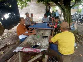 Personel Polsek Kandis Jaga Kondusivitas Pasca Pilkada 2024 Melalui Sambang Masyarakat