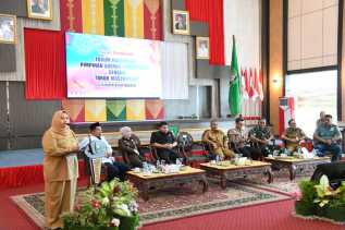 Bupati Kasmarni Paparkan Kondisi Pembangunan dan Ekonomi Bengkalis di Rakor Forkopimda