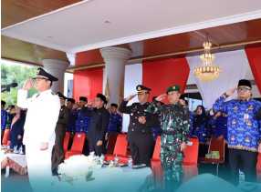 Upacara Peringatan Hari Lahir Pancasila di Kabupaten Rokan Hulu Berlangsung Khidmat dan Lancar