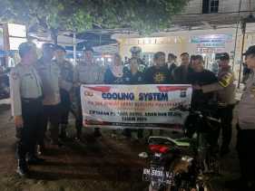 Pesan Damai di Pasar Jongkok, Polsek Rengat Barat Patroli Dialogis