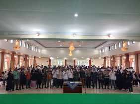 AKP Ricky Marzuki Monitoring Pelantikan dan Pembekalan PTPS Kecamatan Tembilahan Hulu