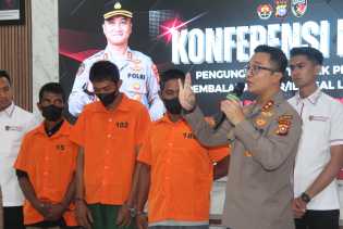 Tiga Pelaku Illegal Logging Ditangkap Polres Bengkalis di Tanjung Leban