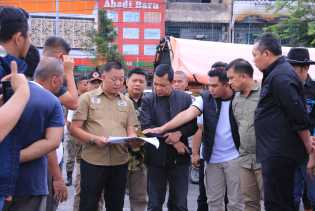 Kios Pedagang Korban Kebakaran Mulai Dibangun, Disperindag Pekanbaru Tata Ulang Sirkulasi Pasar Cik Puan