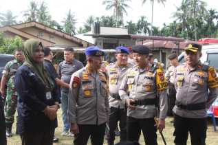 Kapolres Bengkalis Tinjau Dua TPS Laksanakan PSU