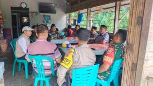 Polsek Kemuning Kawal Penghitungan Suara Pilkada