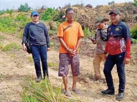 Polres Inhu Tangkap Pelaku Penggarapan Kawasan Hutan di Pejangki