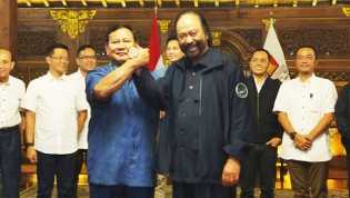 Pertemuan Paloh dengan Prabowo di Hambalang, Prabowo Siap Berhadapan dengan Anies