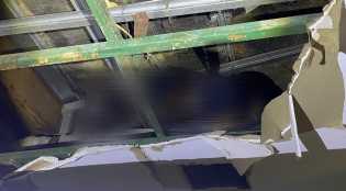 Mayat Laki-Laki Ditemukan di Plafon Gedung Mahligai Bungsu Bangkinang