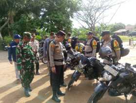 Kapolsek Kempas Pimpin Apel Kesiapan Personel Pengamanan TPS Pilkada