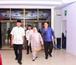 Bupati Kasmarni Hadiri HUT Korem 031/WB Ke-64