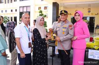 Gerakan Pangan Murah Polres Rohil Bantu Warga Dapatkan Sembako Harga Terjangkau