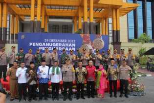 Kapolres Bengkalis Hadiri Penyerahan Penghargaan Kapolda Riau Kepada Forkopimda dan Masyarakat