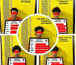 Bobol Rumah Warga di Siak, Empat Pencuri dan Seorang Penadah Ditangkap Polisi