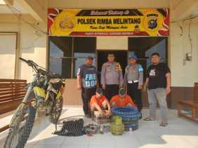 Tim Opsnal Polsek Rimba Melintang Tangkap 2 Pelaku Spesialis Pembobol Rumah Kosong
