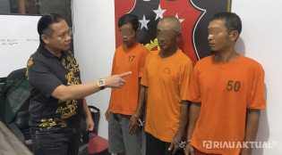 Polsek Tenayan Raya Bongkar Pertambangan Tanah Urug Beromzet Puluhan Juta