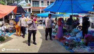 Blusukan ke Pasar Kelayang, Ternyata Ini yang Disampaikan Kapolsek