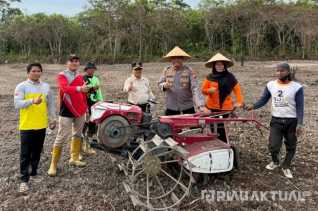 Polsek TPTM dan Pemerintah Kecamatan Kompak Tanam Jagung Dukung Program Presiden