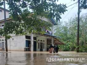 Hujan Deras, Luapan Sungai Kukok di Kuansing Rendam 20 Rumah Warga Ketaping Jaya