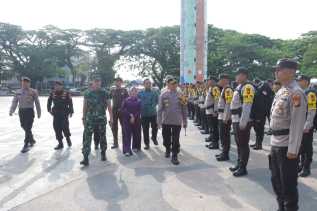 Polres Inhu Gelar Apel Kesiapan Pengamanan TPS Pemilu 2024