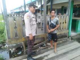 Personel Polsek Gaung Melakukan Sambang Masyarakat untuk Menciptakan Pemilu Damai 2024