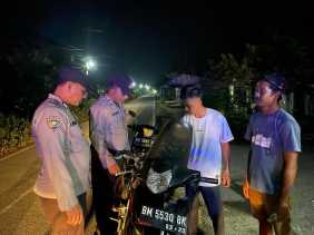 Polsek Kempas Gencar Patroli Malam Jelang Pemilu 2024