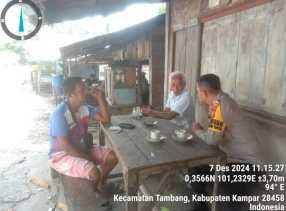 Lewat Cooling System, Polsek Tambang Jaga Kondusivitas Pasca Pilkada 2024