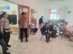 Ipda Bonni Sagala Pimpin Pengamanan Pleno PPK Rimba Melintang di Rohil