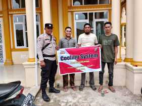 Bhabinkamtibmas Lenggadai Hilir Gelar Cooling System untuk Jaga Kamtibmas Menjelang Pilkada 2024