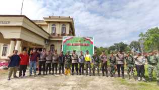 Cegah Banjir hingga Karhutla, Polsek Bangko Pusako Gelar Apel Kesiapsiagaan