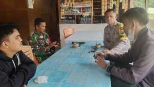 Bhabinkamtibmas dan Bhabinsa Sosialisasikan Pemilu Damai di Desa Segati