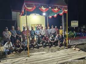 Polsek Bangko Pusako Aktifkan Siskamling, Warga Diajak Jaga Keamanan Lingkungan