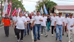 Serunya Karhutla Fun Run di Inhu Melintasi Makam Para Raja